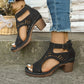 Vielseitige Sandalen mit offener Zehenpartie und mittelhohem Absatz🌷💗