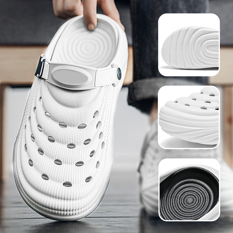 ✈️Atmungsaktive Slip-On-Sandalen für Herren👣Zwei Arten, ein Paar Schuhe zu tragen👣