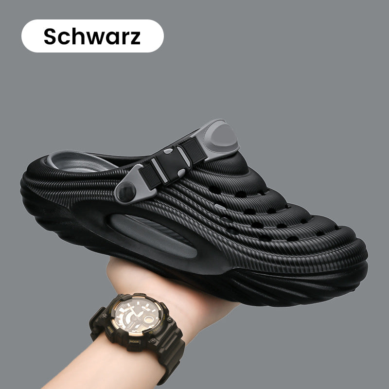 ✈️Atmungsaktive Slip-On-Sandalen für Herren👣Zwei Arten, ein Paar Schuhe zu tragen👣