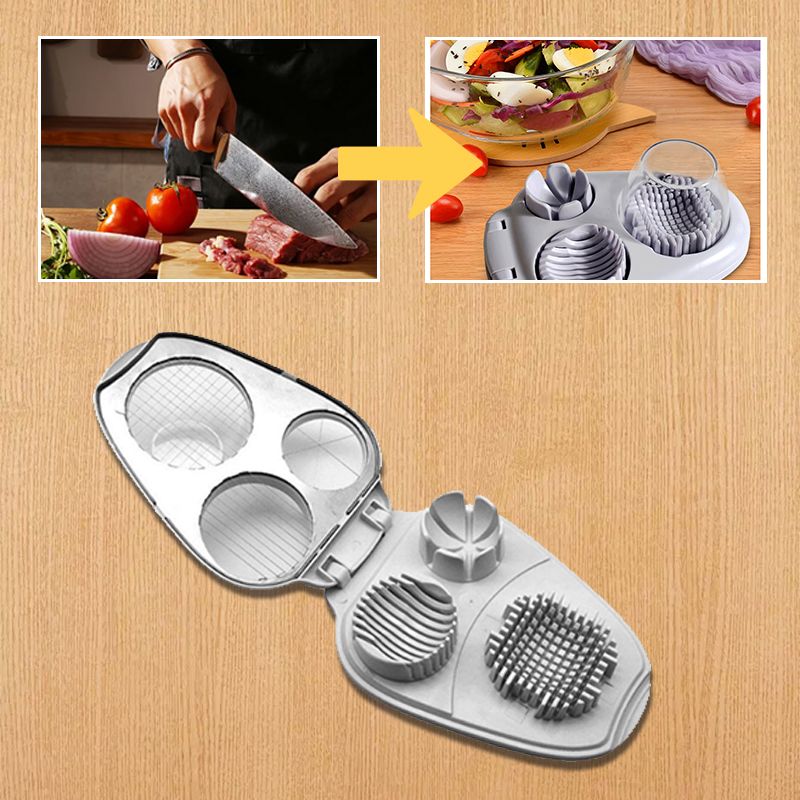 🔥2025 Heißer Verkauf🥚 Multifunctional 3-in-1 Egg Slicer