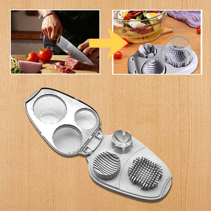 🔥2025 Heißer Verkauf🥚 Multifunctional 3-in-1 Egg Slicer