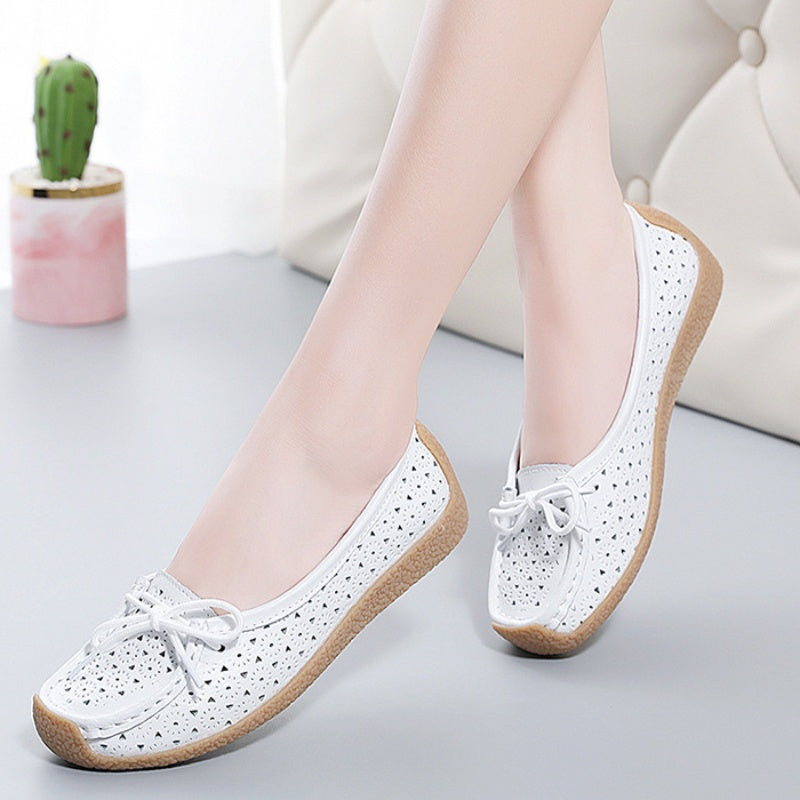 🔥Damen-Ballerinas mit weicher Sohle und Lochmuster