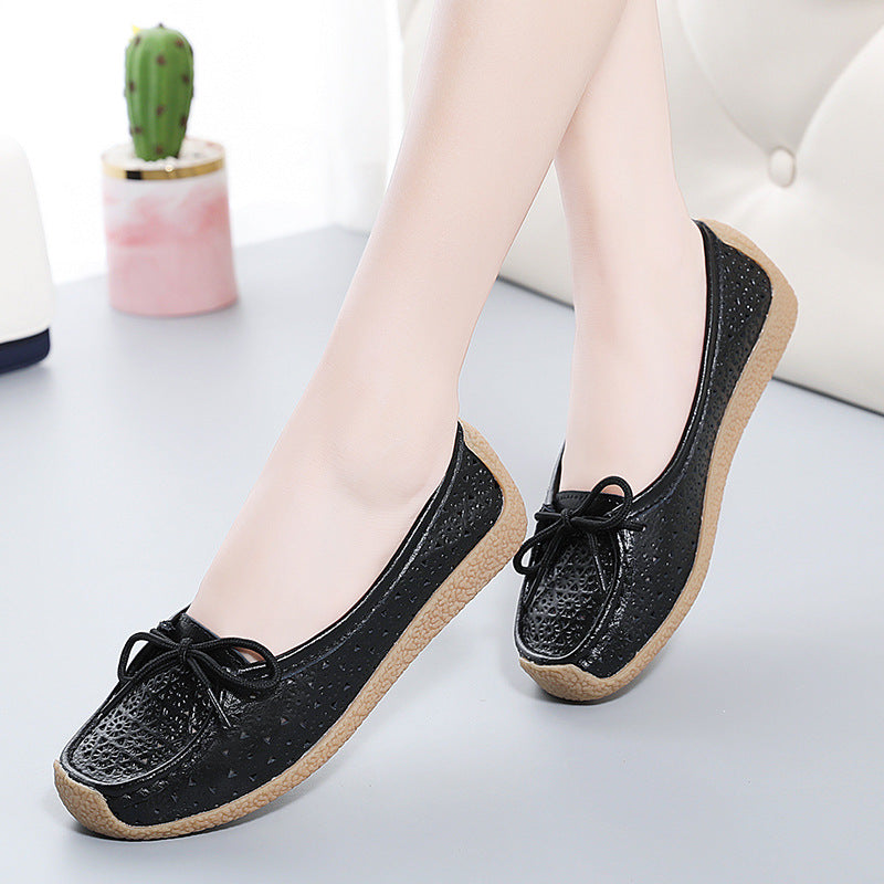 🔥Damen-Ballerinas mit weicher Sohle und Lochmuster