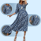 👗🌸 ‌SOMMERLICHE BLÜTENPRAHT: V-Ausschnitt Maxikleider mit LUXUS-CHIFFON‌ 👗🌸