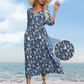 👗🌸 ‌SOMMERLICHE BLÜTENPRAHT: V-Ausschnitt Maxikleider mit LUXUS-CHIFFON‌ 👗🌸
