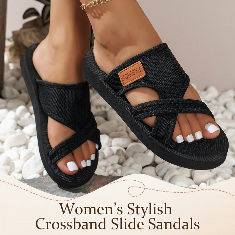 💥🆕2026 Bestseller Stilvolle Kreuzband Slide-Sandalen für Damen 👡