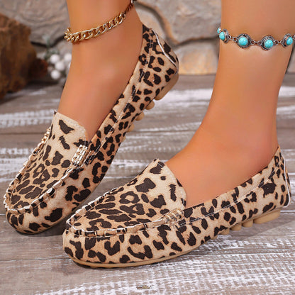 🐆✨Patchwork-Loafer mit Leopardenmuster für Damen 👡