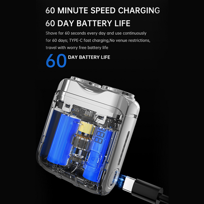 ⚡ Neues Design – 50% RABATT! Tragbarer elektrischer Mini-Rasierer für Männer – kompakt, leistungsstark & vielseitig – perfekt für unterwegs, Reisen & den täglichen Gebrauch