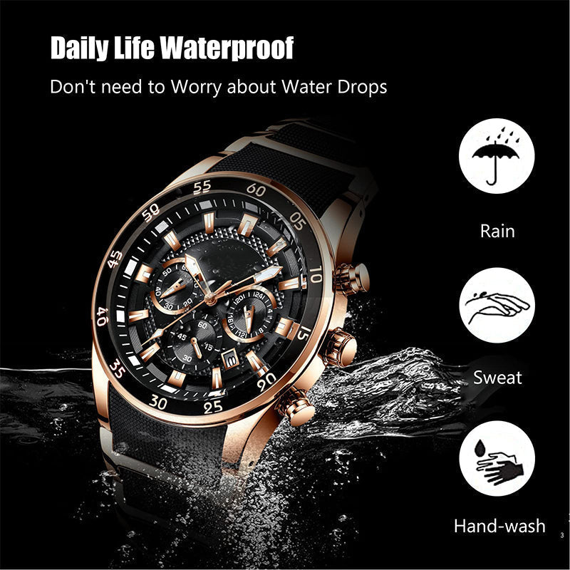 🔥2025 Neues Design⌚Wasserdichte multifunktionale Quarzuhr für Männer