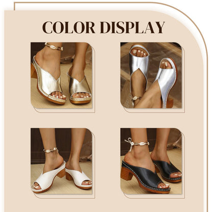 🥰Slip-on-Plateau-Sandalen mit klobigem Absatz