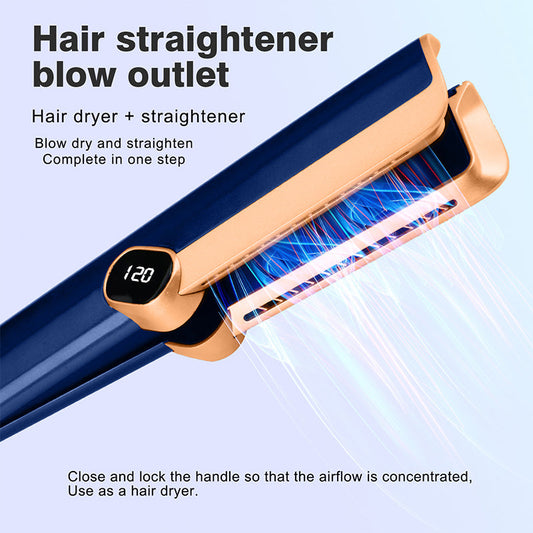 2-in-1 Wet & Dry Hair Dryer & Straightener