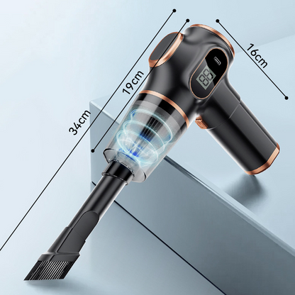Kabelloser Handstaubsauger 50% SPAREN! 💨 Saug+Blasfunktion, kompakt & leistungsstark – Für Haushalt & Auto 🧹🚗