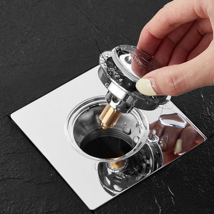 💧Spring Core Bodenablaufabdeckung für Duschen-Verhindert Verstopfungen und Haaransammlungen!