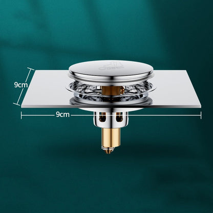 💧Spring Core Bodenablaufabdeckung für Duschen-Verhindert Verstopfungen und Haaransammlungen!