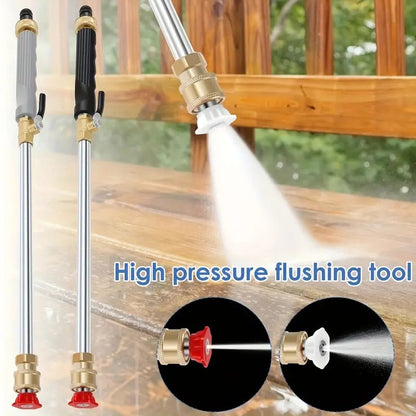 💦🔥 40% RABATT ⏰ Hochdruck-Wasserpistole aus Aluminiumlegierung – 3 austauschbare Düsen, kraftvoll & langlebig ✨