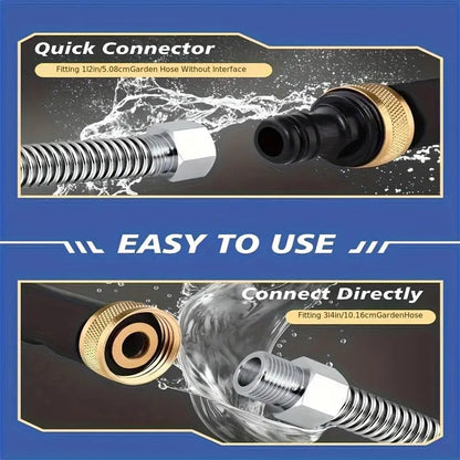 💦🔥 40% RABATT ⏰ Hochdruck-Wasserpistole aus Aluminiumlegierung – 3 austauschbare Düsen, kraftvoll & langlebig ✨