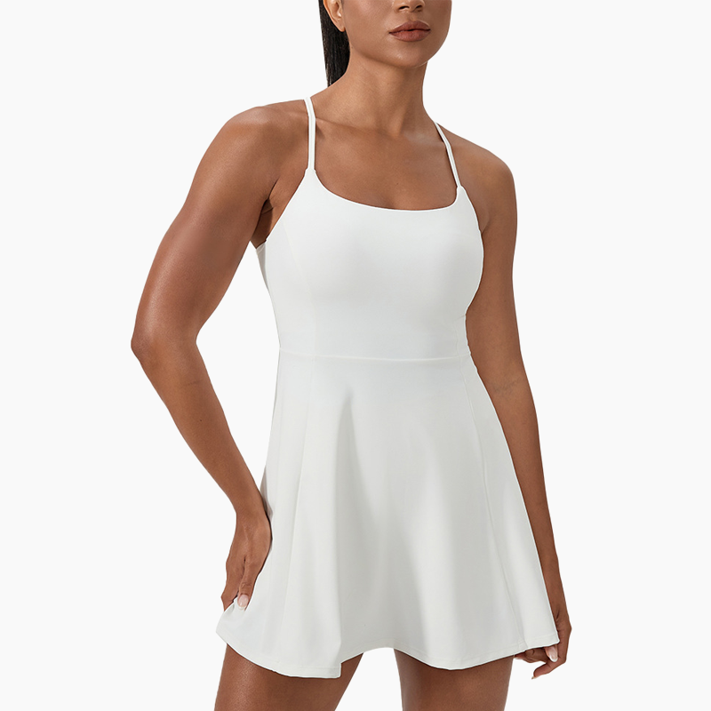 🏃‍♀️Spaghetti Sports Mini-Kleid - Elegant & Aktiv✨