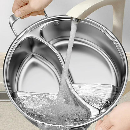 🏘️Essential Für die heimische Küche🍲Edelstahlverdickter Hot Pot mit zwei Geschmacksrichtungen