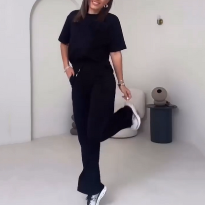 ✨Jetzt im Trend ✨Schickes 2-teiliges Outfit für Frauen - Bequemes Oberteil & passende Hose ✈️Free Versand