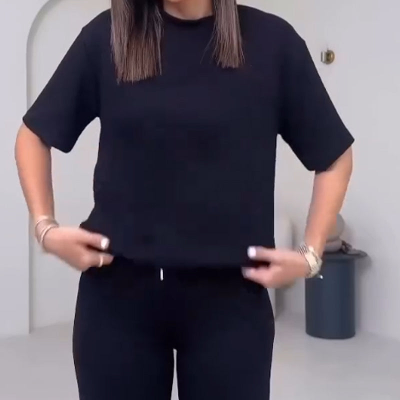 ✨Jetzt im Trend ✨Schickes 2-teiliges Outfit für Frauen - Bequemes Oberteil & passende Hose ✈️Free Versand