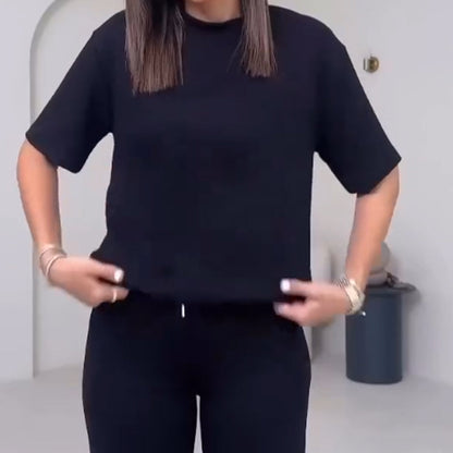✨Jetzt im Trend ✨Schickes 2-teiliges Outfit für Frauen - Bequemes Oberteil & passende Hose ✈️Free Versand