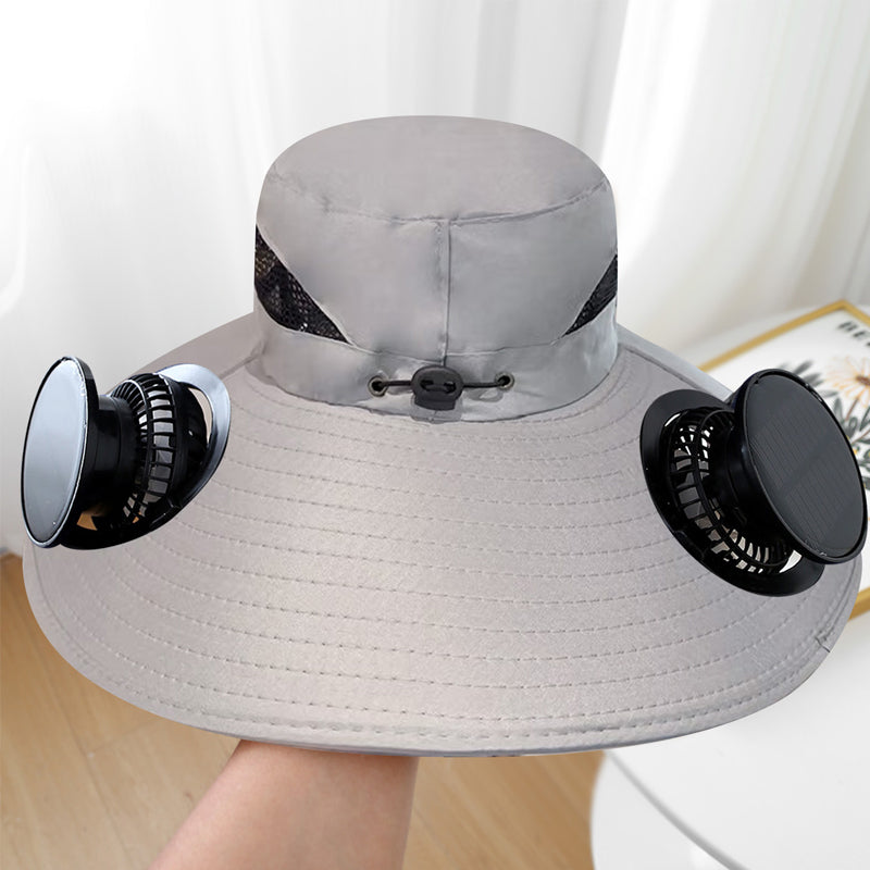 🎁 LIMITIERTER SONDERPREIS: €17,99!! ☀ 2025 Neuer ultraleichter Solar-Ventilator-Sonnenhut – leichter als ein Baseball! ⚾ (Nur 300 g)