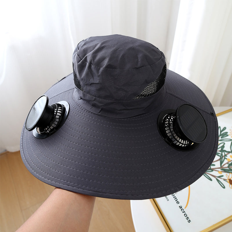 🎁 LIMITIERTER SONDERPREIS: €17,99!! ☀ 2025 Neuer ultraleichter Solar-Ventilator-Sonnenhut – leichter als ein Baseball! ⚾ (Nur 300 g)