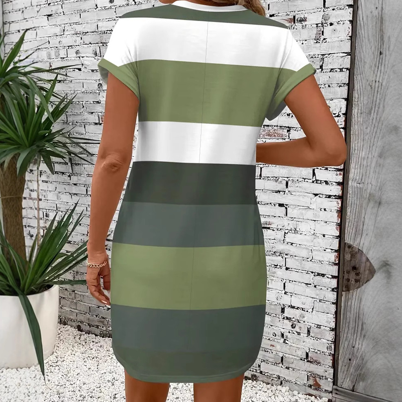 Damen Freizeitkleid mit Rundhalsausschnitt