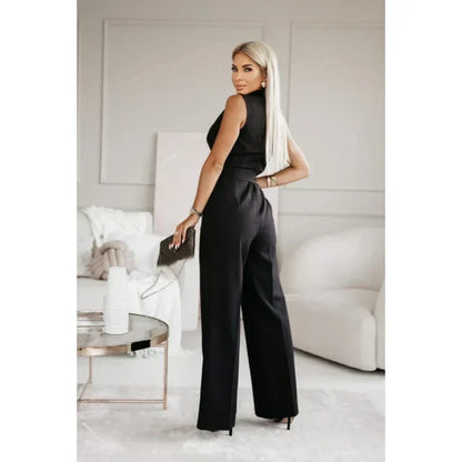 🌟Women's Sleeveless V-Neck Solid Jumpsuit🕊️