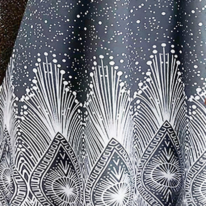 Modisches lässiges ärmelloses Kleid im Ethno-Stil