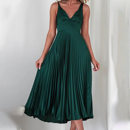 🔥Sexy Trägerkleid mit offenem Rücken und Plisseerock🔥