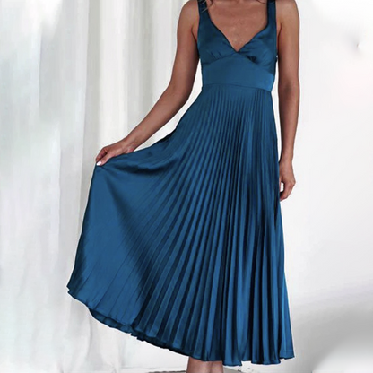 🔥Sexy Trägerkleid mit offenem Rücken und Plisseerock🔥