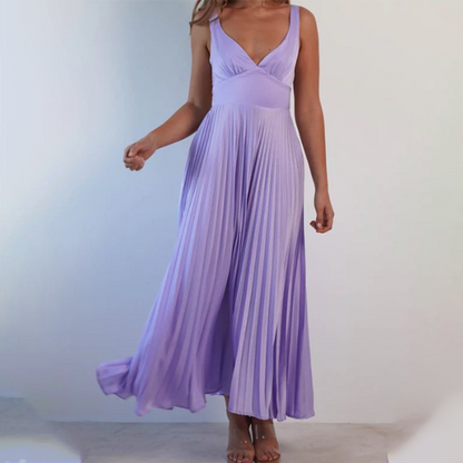 🔥Sexy Trägerkleid mit offenem Rücken und Plisseerock🔥