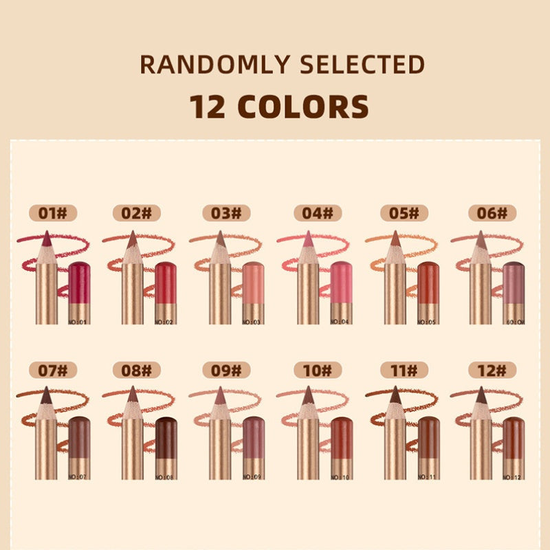 🔥Solange der Vorrat reicht 50% Rabatt!🎉12-farbiges, wischfestes Lipliner-Stift-Set