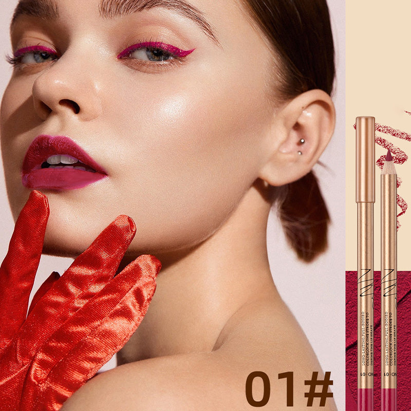 🔥Solange der Vorrat reicht 50% Rabatt!🎉12-farbiges, wischfestes Lipliner-Stift-Set