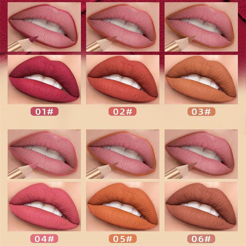 🔥Solange der Vorrat reicht 50% Rabatt!🎉12-farbiges, wischfestes Lipliner-Stift-Set