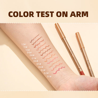 🔥Solange der Vorrat reicht 50% Rabatt!🎉12-farbiges, wischfestes Lipliner-Stift-Set