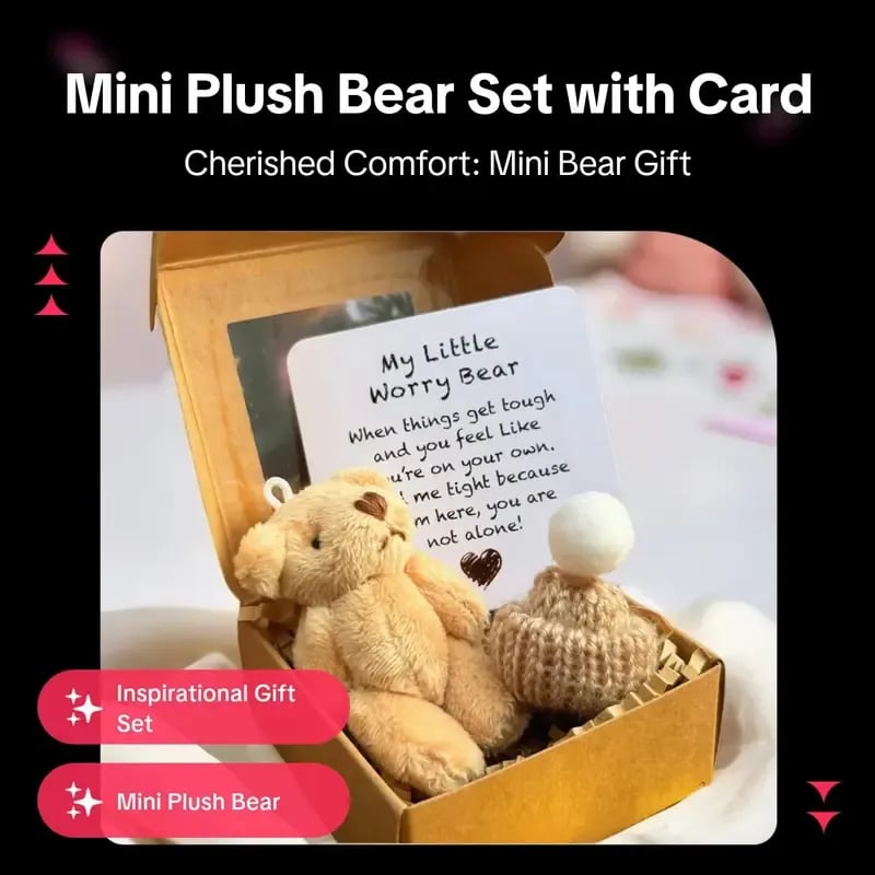 ✨Heilende Puppe Geschenk✨Handgefertigter Mini-Plüsch-Teddybär