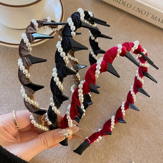 🔥Heißer Verkauf🔥Vintage High Cranium Artificial Pearl Hairband