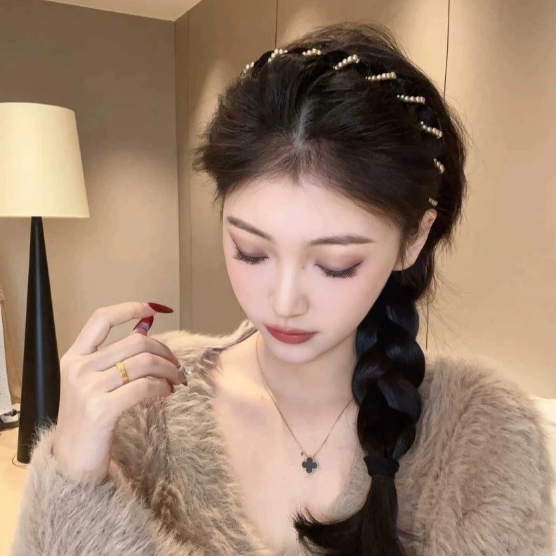 🔥Heißer Verkauf🔥Vintage High Cranium Artificial Pearl Hairband