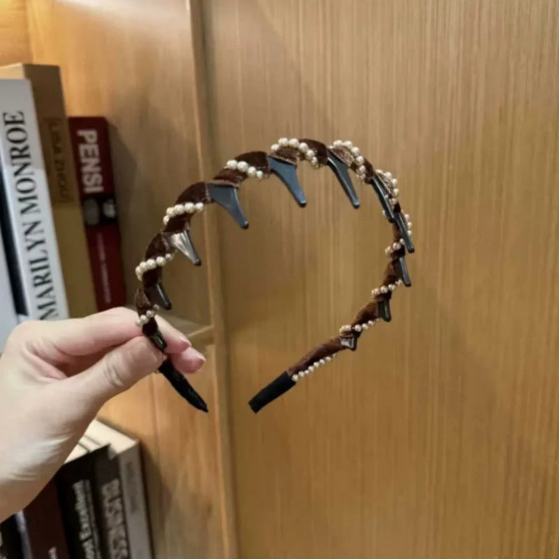 🔥Heißer Verkauf🔥Vintage High Cranium Artificial Pearl Hairband
