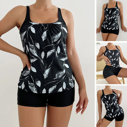 🔥50% RABATT NUR FÜR KURZE ZEIT🔥 Zweiteiliges Damen-Tankini-Set mit buntem Print👙🏖️