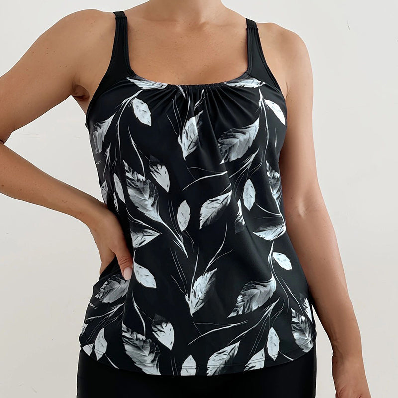 🔥50% RABATT NUR FÜR KURZE ZEIT🔥 Zweiteiliges Damen-Tankini-Set mit buntem Print👙🏖️