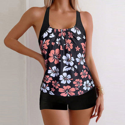 🔥50% RABATT NUR FÜR KURZE ZEIT🔥 Zweiteiliges Damen-Tankini-Set mit buntem Print👙🏖️