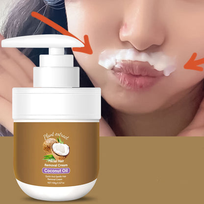🎁 Kaufen Sie 1, erhalten Sie 1 GRATIS! 🥥✨ Kokosnussöl-Haarentfernungscreme, sanfte Haarentfernung