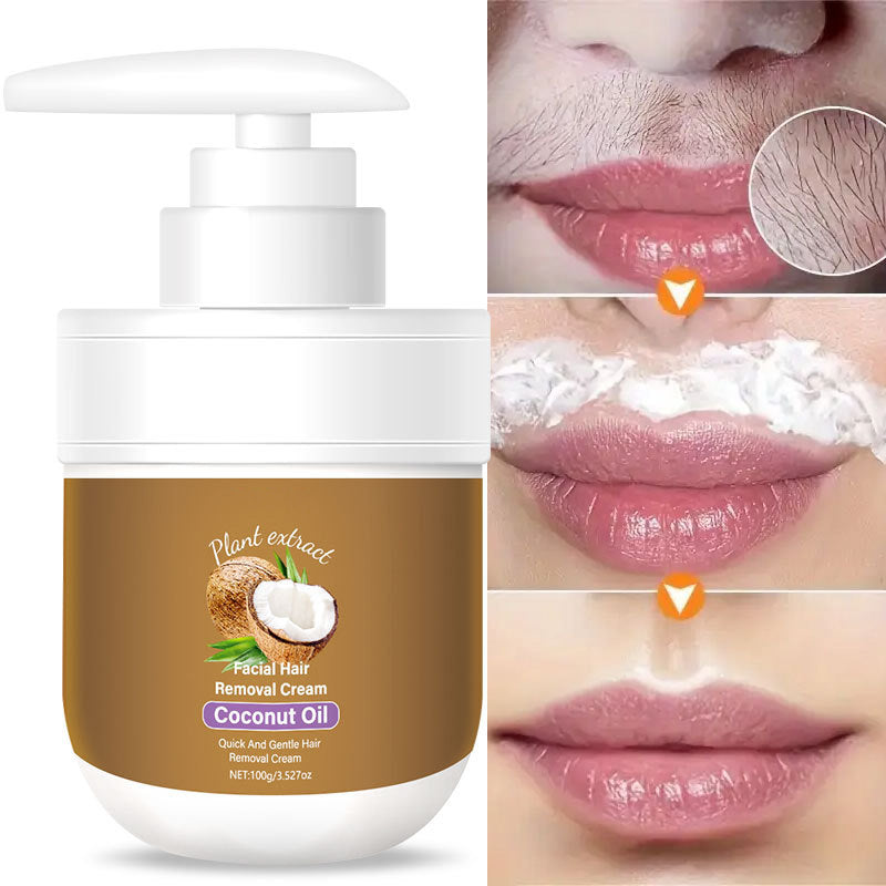 🎁 Kaufen Sie 1, erhalten Sie 1 GRATIS! 🥥✨ Kokosnussöl-Haarentfernungscreme, sanfte Haarentfernung