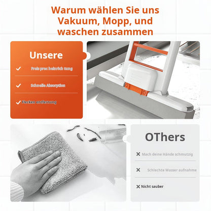 🧹🔥 HEIßER VERKAUF! Tragbarer Mini-Wischmopp mit Selbstauswring-Funktion – Kein Händewaschen, kompakt & perfekt für schnelle Reinigung zwischendurch ✨