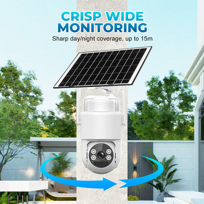 🔥Heißer Verkauf🔥Solarbetriebene kabellose Überwachungskamera mit Alarm