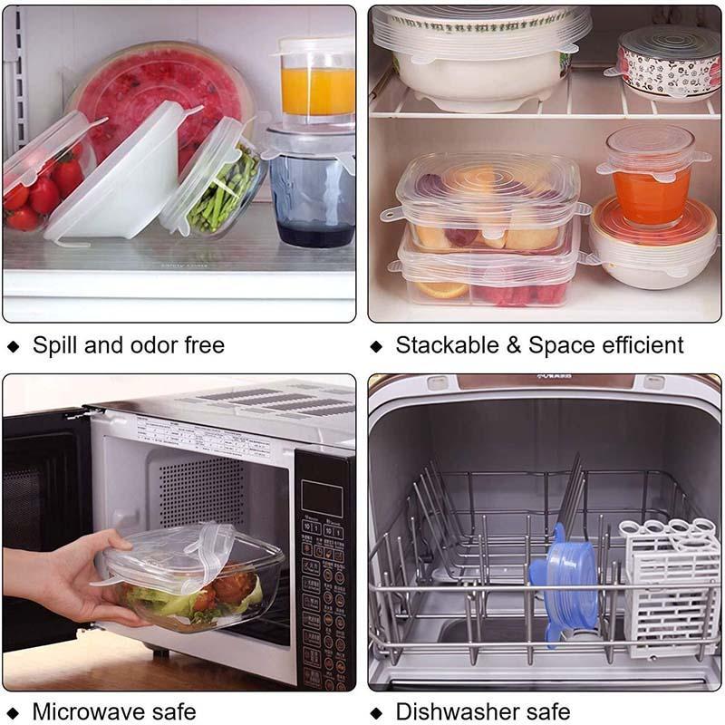 🍱 LIMITED-TIME 50% OFF! ✨ Silicone Food Storage Lids (6-Pack) – Reusable, Airtight Seal, BPA-Free, Dishwasher Safe ♻️