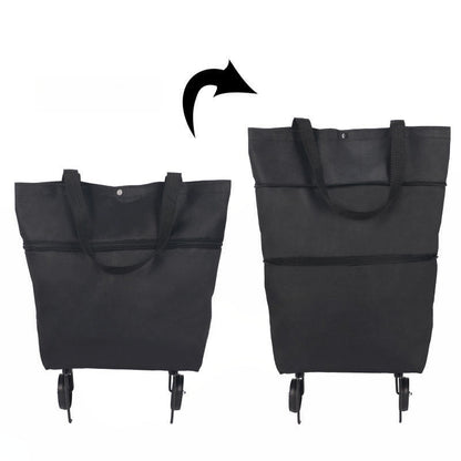 🔥🛍️2-in-1 faltbarer Einkaufswagen